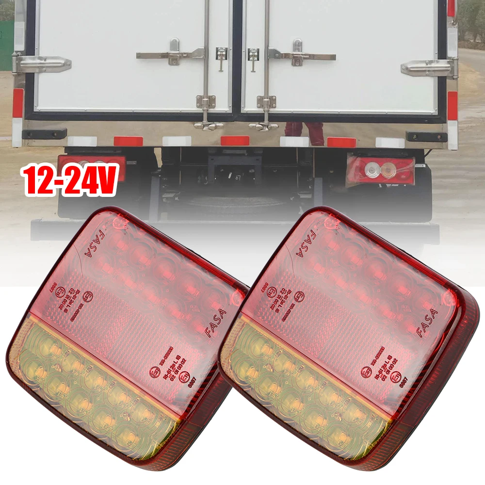 

For Caravan RV Camper Lorry Truck Truck Tail Light Magnetic Wireless LED Trailer Rear Taillight Signal Warning Brake Lamp