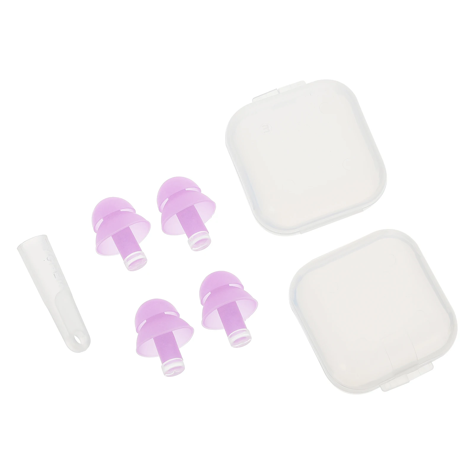 2 paires de bouchons d'oreilles Anti-bruit en Silicone, réutilisables, insonorisés, pour dormir, antibruit, isolation phonique