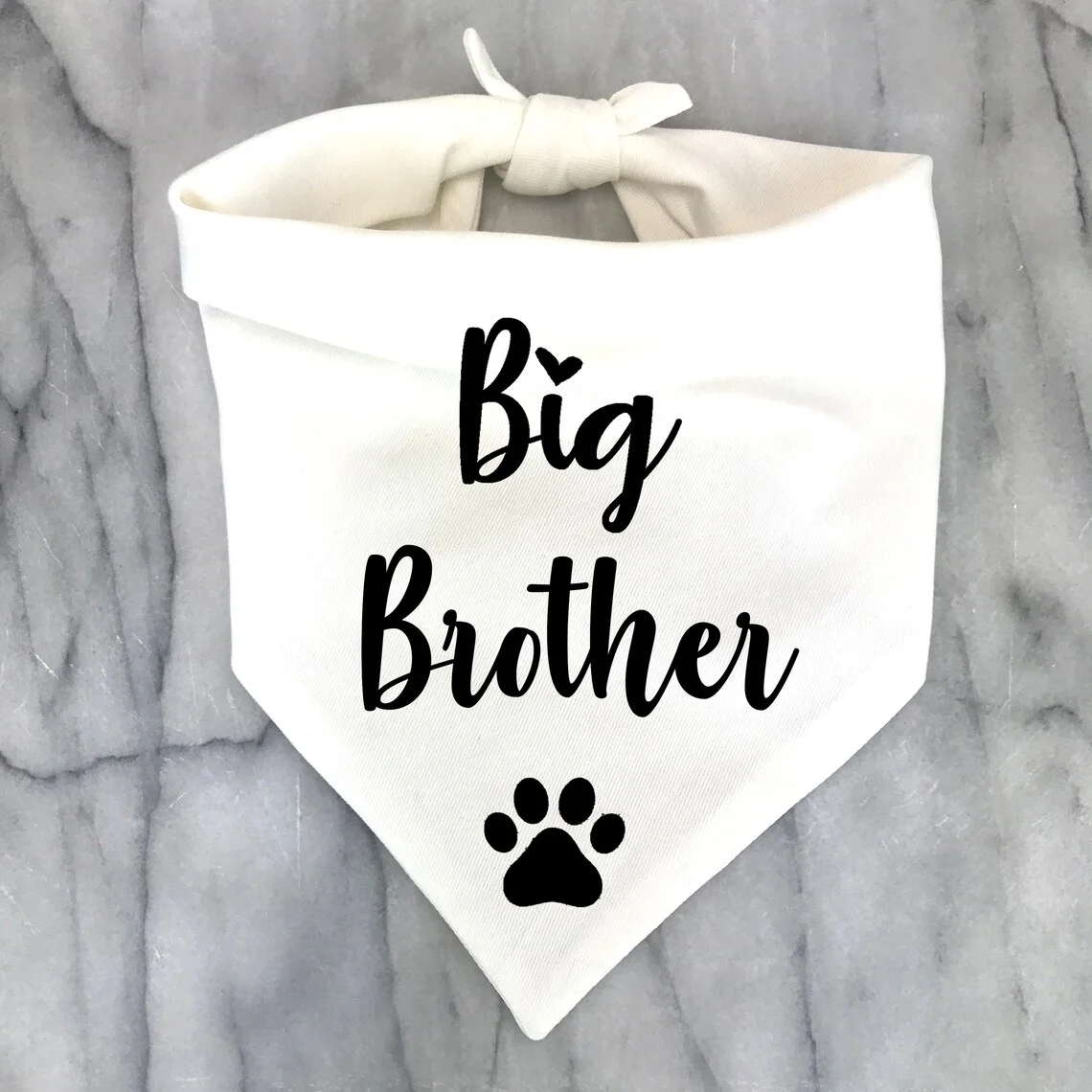 Big Brother Dog Bandana Pregnancy Announcement Photos New Puppy Gotcha Day Gender Reveal Black White Bandana for dogs