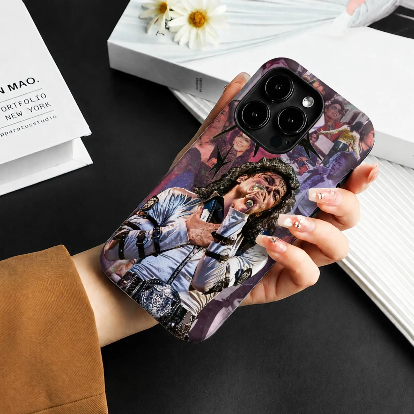 Singer Music Album M-Michael J-Jackson Phone Case For iPhone 17 16 15 14 13 12 11 Pro Max Dual-Layer Shockproof Protective Cover