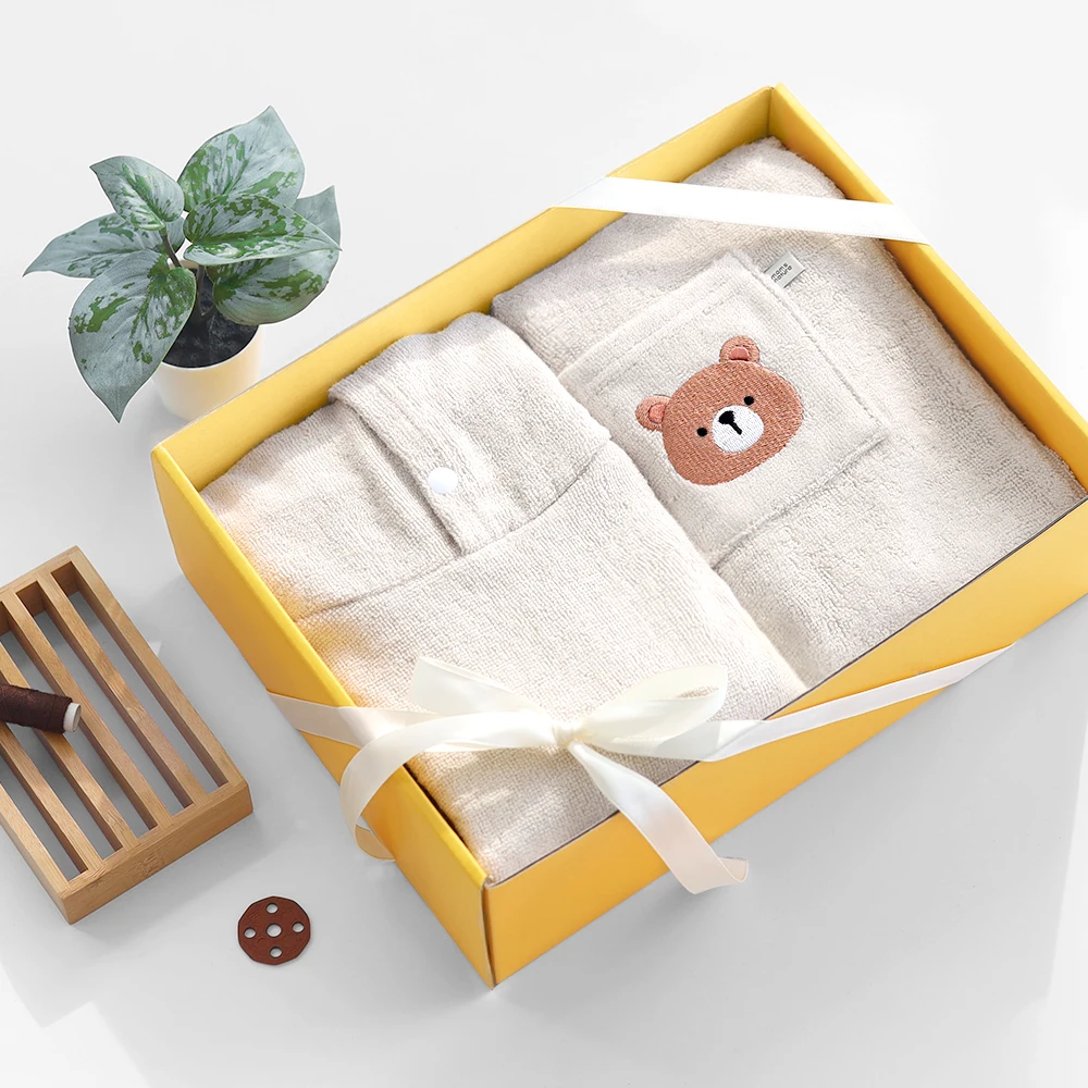 [Smart Idea] baby products MOM'S NATURE BambooBreeze Spa: 2-Pack Bamboo Bathrobe Set - Includes Bamboo Robe and Bathrobe