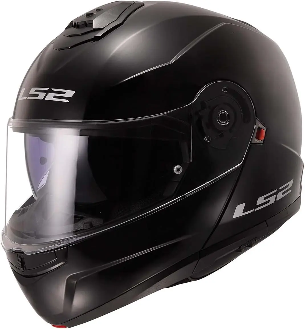 

Helmets Strobe II Modular Motorcycle Helmet W/SunShield (Gloss Black - Large)