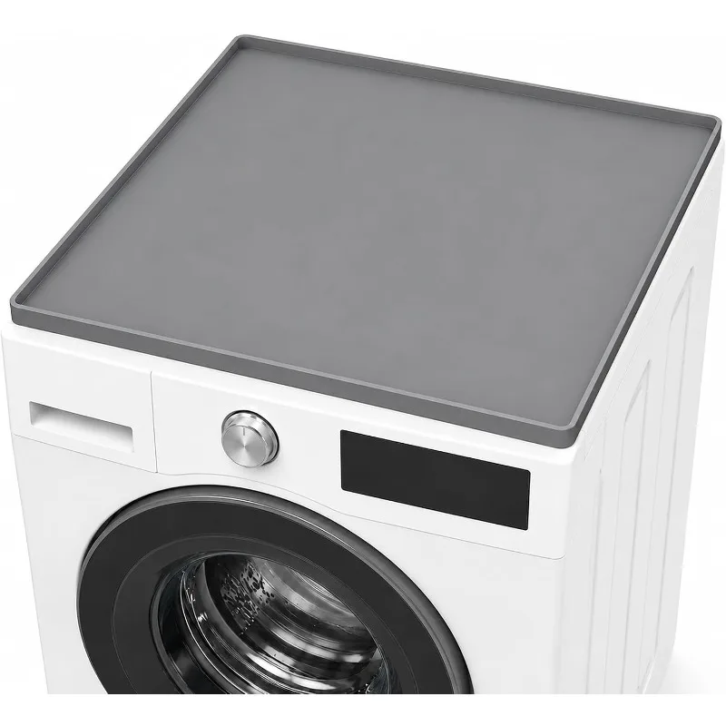 1PC Washer and Dryer Covers for the Top，24x24/24x20 Inch Non-Slip Rubber Base, Laundry Countertop Mat, Washer Dryer Topper