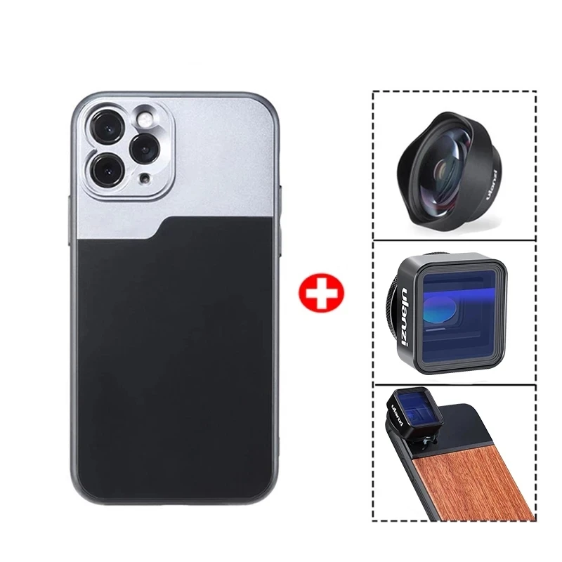 Đa Năng 17Mm Ống Kính Ốp Lưng Điện Thoại IPhone 12/13/Mini/13 Pro/13 Pro Max cho Anamorphic Kính Thiên Văn Macro Ống Kính Chụp Xa DOF