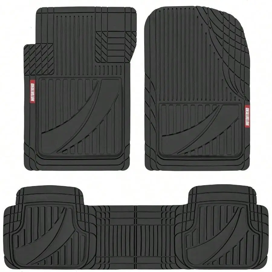 

Advanced Black Rubber Car Floor Mats Heavy Duty Trim To Fit All Weather Floor Mats For Cars Truck SUV Automotive Car Interior