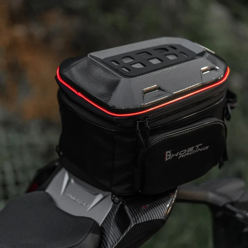 

Motorcycle Multifunctional Rear Seat Bag Riding Backpack Motorcycle Tail Bag Double Shoulder Full Face Bag Hard Shell Handbag LE