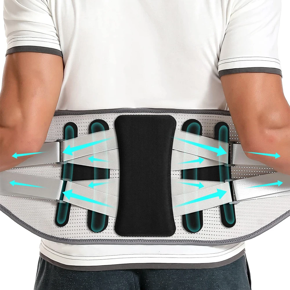

1pc Back Brace with 8 support belts for Lower Back Pain Relief, Back Support Belt for Women & Men, Lower Back Support