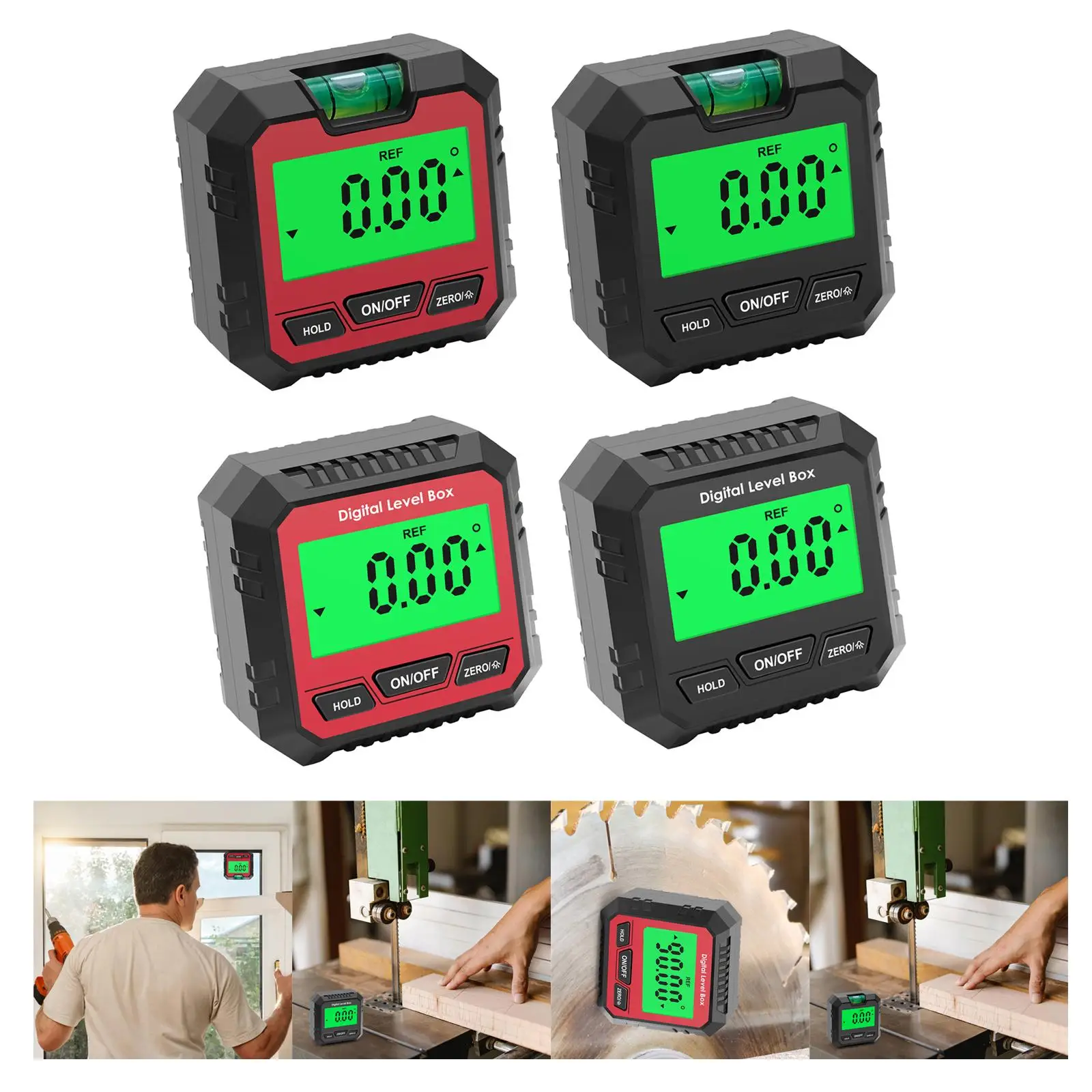 Digital Level Angle Gauge Angle Finder Level Box Protractor for Automobile