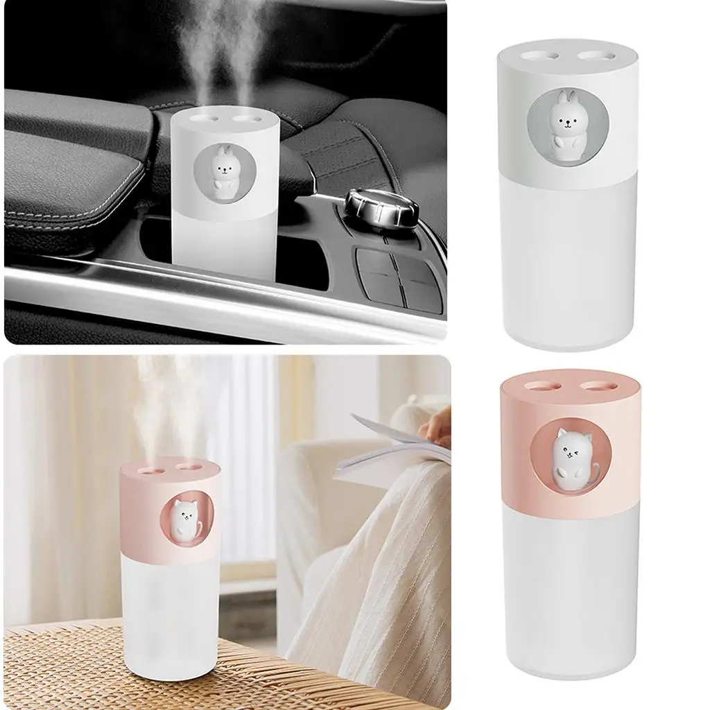 Portable Mini Humidifier, 280ml Small Cool Mist Humidifier, USB Humidifier for Baby Bedroom Home