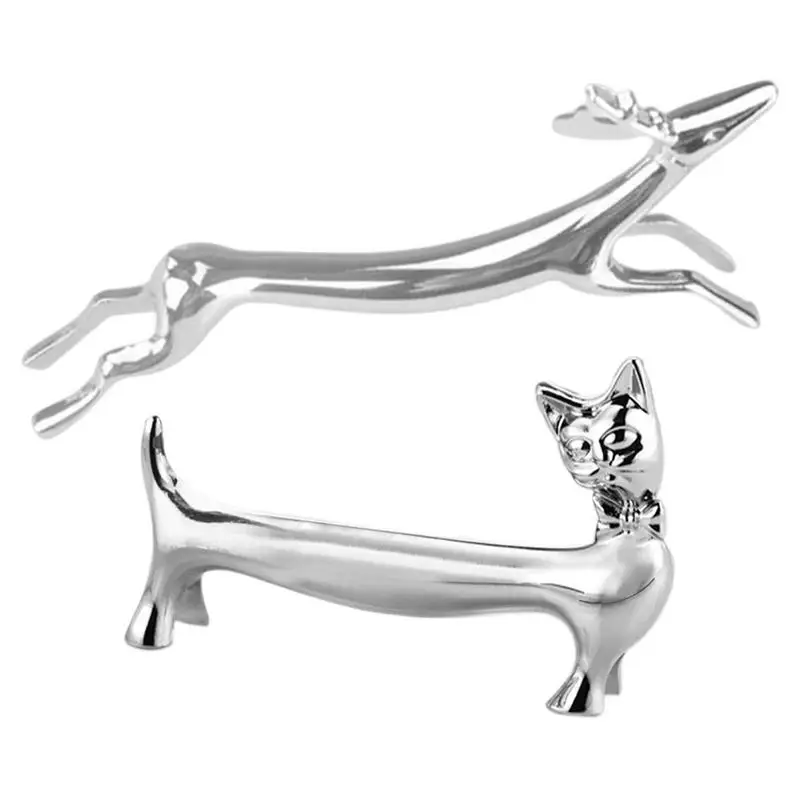 1PC Cutlery Bracket Cat Chopsticks Holder Stainless Steel Chopsticks Rest Dinner Table Supplies Home Kitchen Accessories Holder