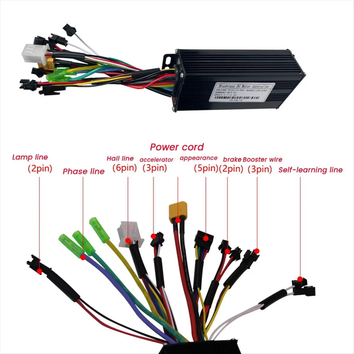 L79A Electric Bicycle Controller S866 LCD Display 36V 48V 30A 750W 1000W 2 Model Controller Electric Bicycle Parts