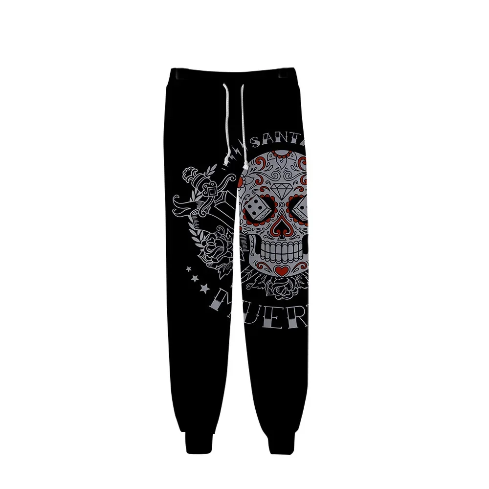 Cosplay Mexican Day of the Dead Pattern Sweatpants Cartoon Sweatpants Spring Fitness Joggers Mexico Holiday Pants Men Trousers