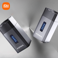 Xiaomi KONKA Mini Electric Shaver Trend New Automatic Digital Display Men Travel Portable Waterproof  Male Hair Shaving Machine