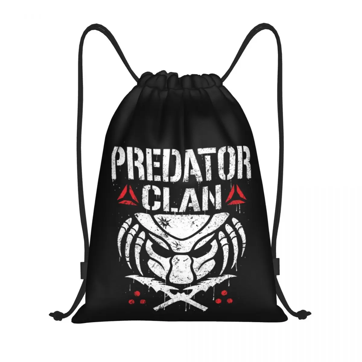 Drawstring Bags Gym Bag Predator Movie Alien 1 Secure   Funny Backpack Blanket roll Funny Novelty