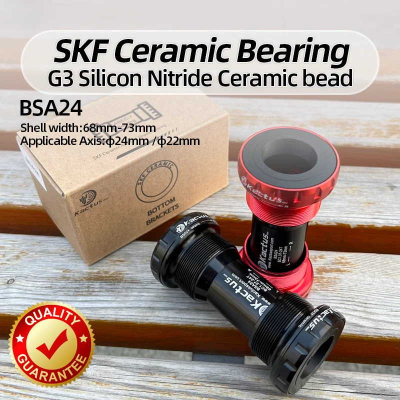 

BSA24 SKF Bearing Bicycle Bottom 22/24mm Ceramic Bearing Central Shaft for SRAM GXP Road MTP Cranksets Bike Part