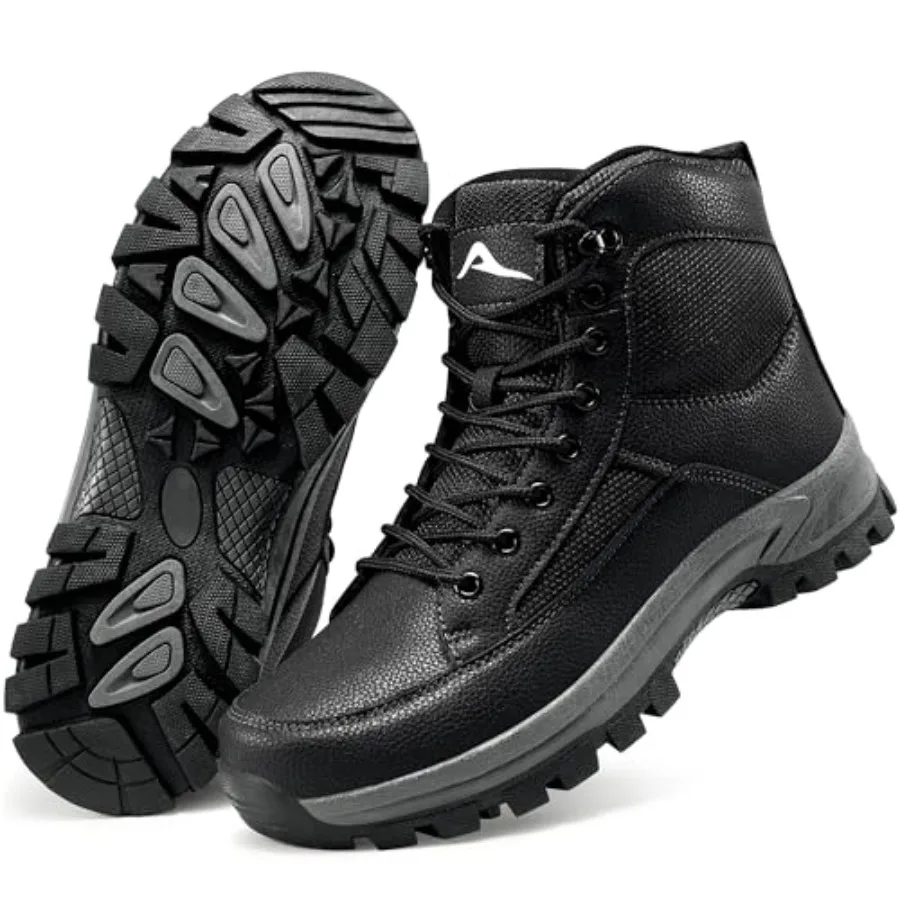 

HARENCE Men's Waterproof Hiking Boots Non-Slip Lightweight Mid Ankle Boot Comfortable Outdoor Trekking Shoes