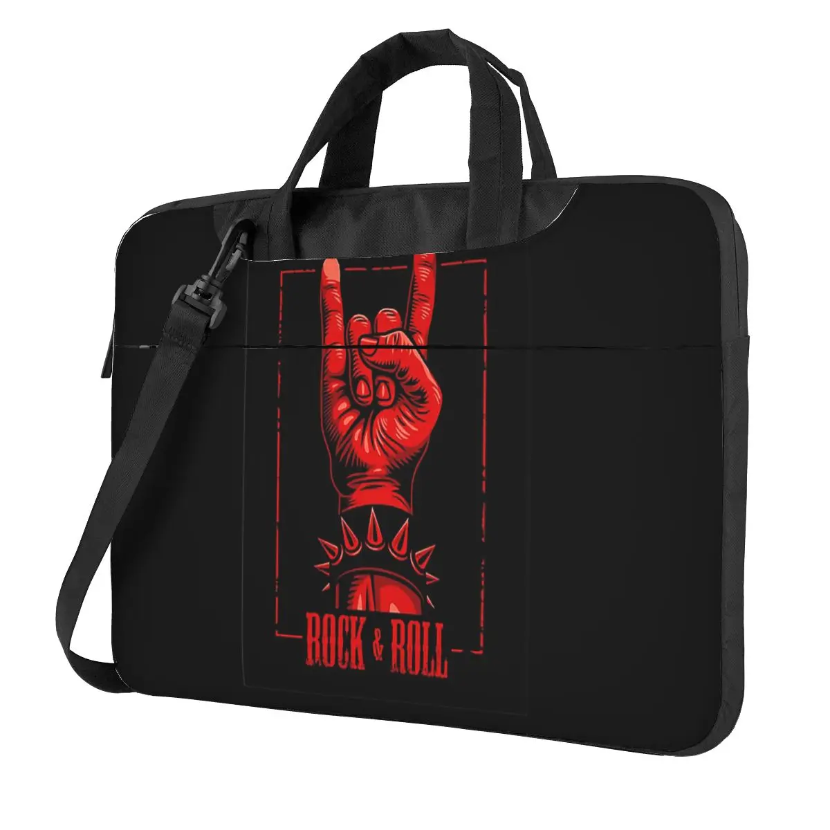 Rock Star Skull Rock N Roll Crossbody Laptop Bag Case Computer Bag 13 14 15.6 Inch Notebook Pouch for Macbook Pro Lenovo