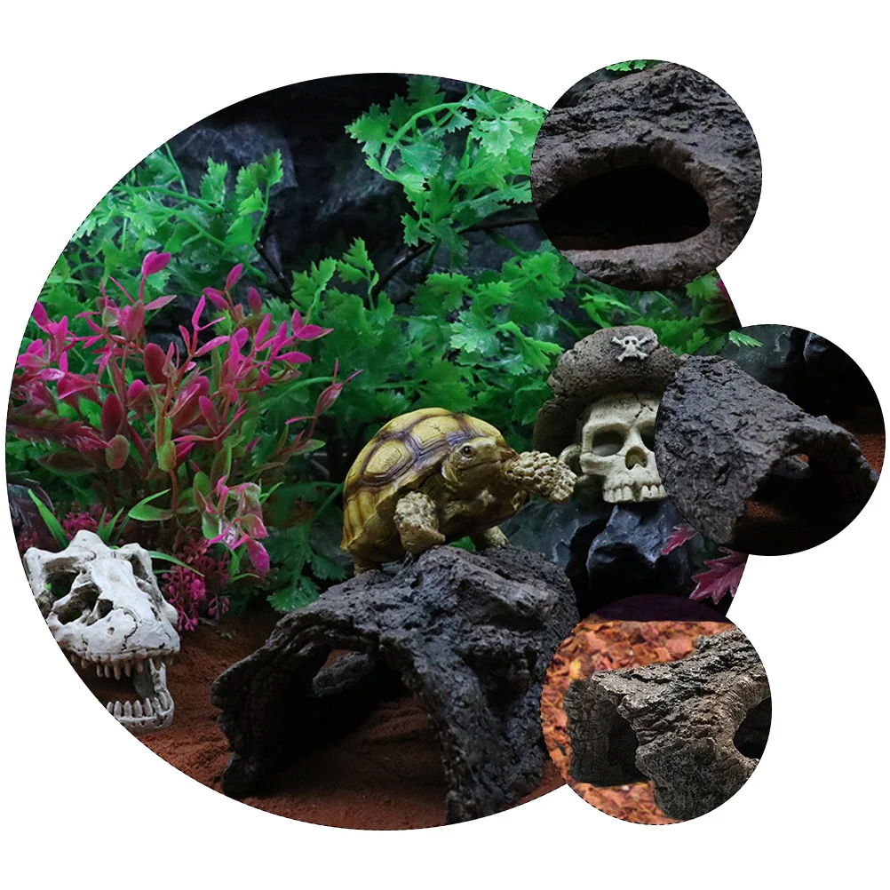 Fish Tank Landscaping Decoration Resin Ornament Large Small Aquarium Hiding Cave Environmental