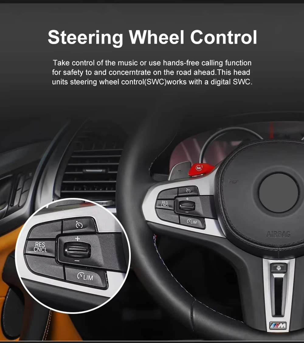Kabelloses CarPlay Android Auto Autoradio für BMW 1er 3er E81 E82 E87 E88 E90 E91 E92 E93 Multimedia-System Autoradio CD – Detail 19