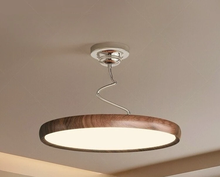 

Wabi-sabi French retro walnut pattern study twist light