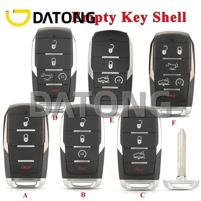 CHANKey Smart Remote Car Key Shell Case For Dodge RAM 1500 Limited LongHorn 2019 2020 2021 Fob OHT-4882056 3 4 5 6 Buttons