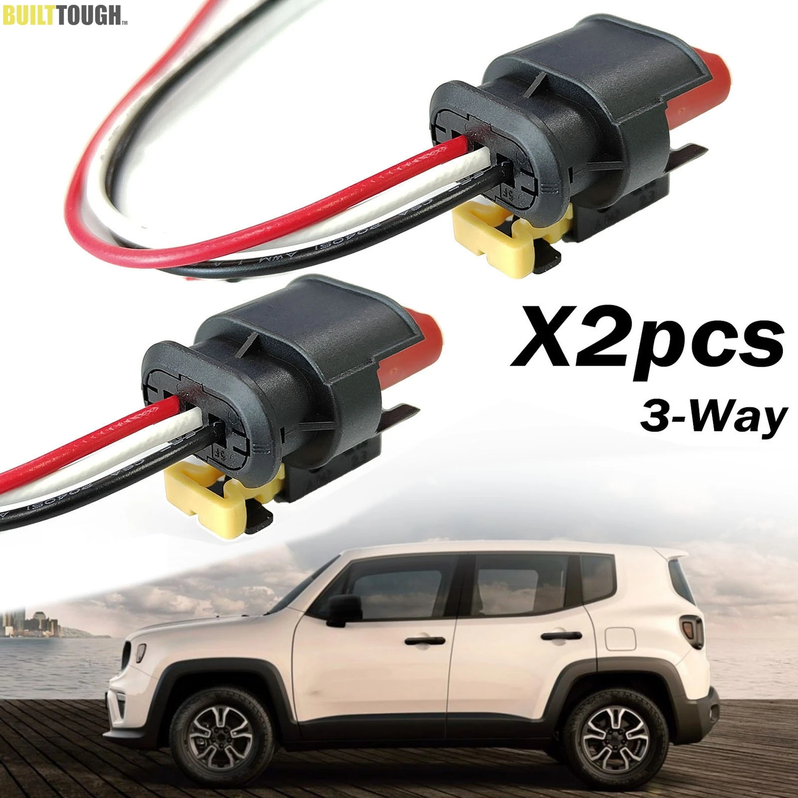 2x For Jeep Renegade Opel Vauxhall Combo D ProMaster City 3Way Ignition Coil Wiring Harness Connector Repair Plug Cable 71752816