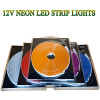 5M Flexible Neon Led Strip Lights 12v Indoor Outdoor Waterproof For Room Decor Christmas Living Gaming Room Home Car Decoration