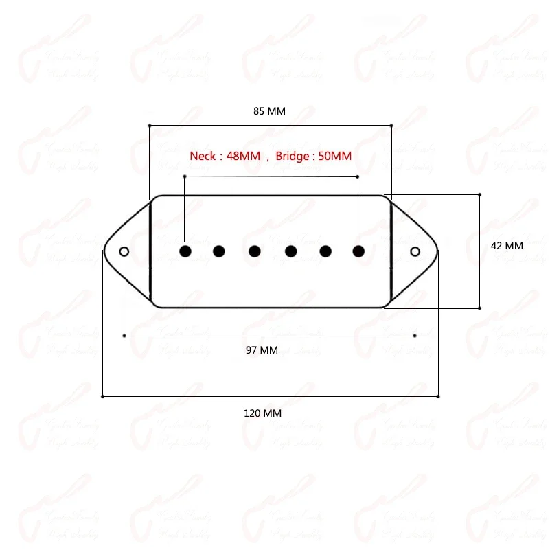 1 Set Genuine Epi  Alnico Pickup For Casino Jazz Guitar -  KR(Origin)