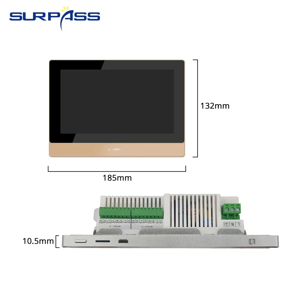 Wi-fi parede amplificador de tela de controle bluetooth-compatível áudio android 8.1 amplificador de potência estéreo 8 canais HD-MI aux conectar tv