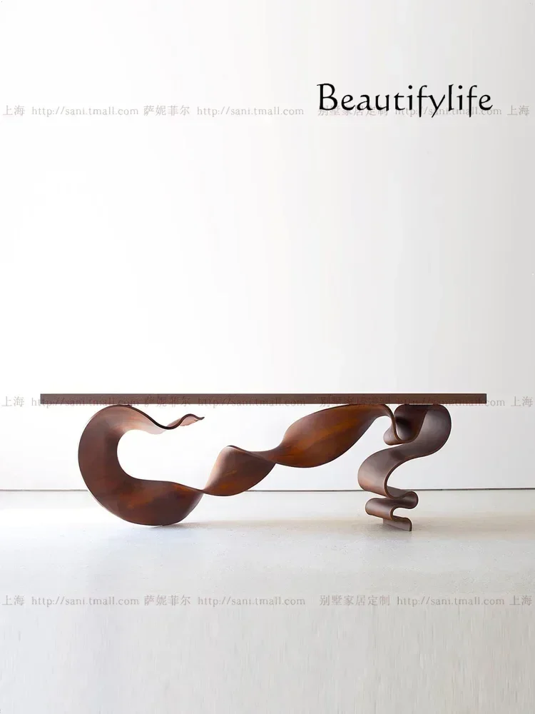 BJ Table Personality Creative Long Table House Silent Style Solid Wood Porch