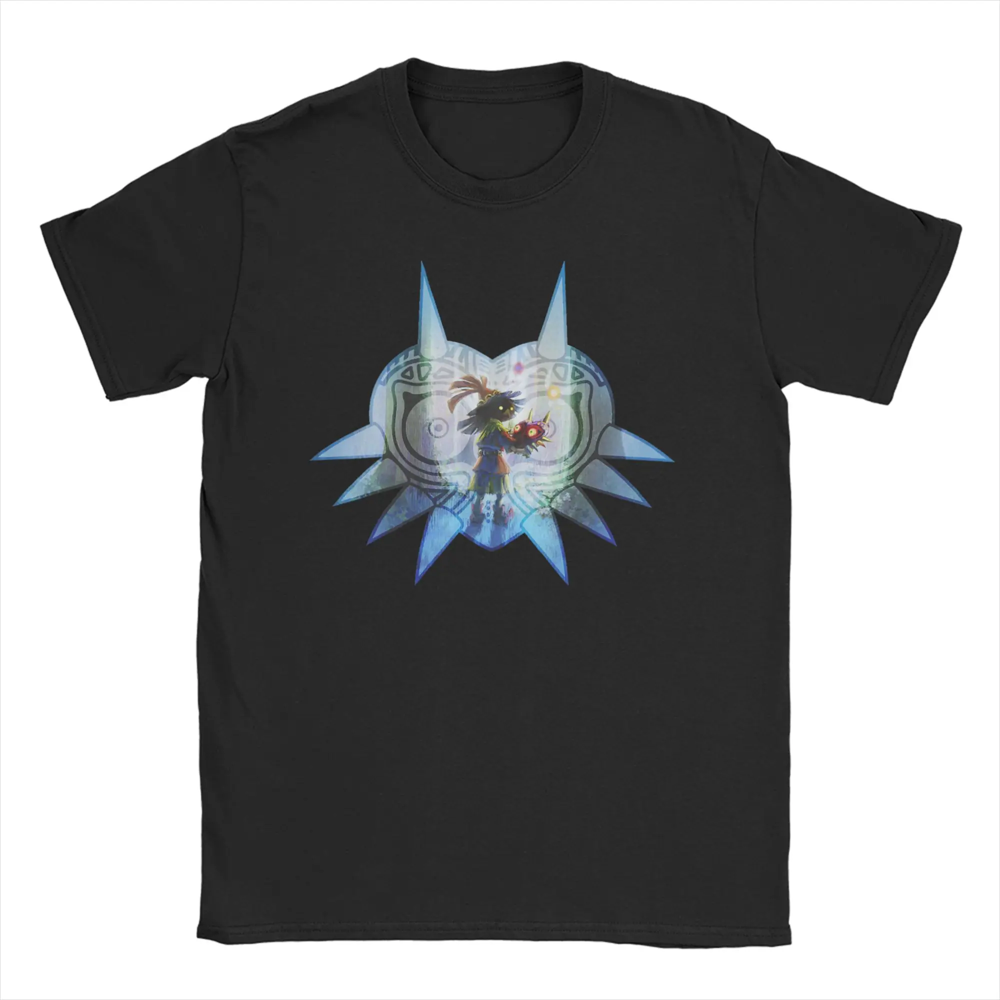 Majora's Mask Portrait Fill Zeldas Legend T Shirt Men Cotton Funny T-Shirts Round Neck Tee Shirt Short Sleeve Clothes Gift Idea