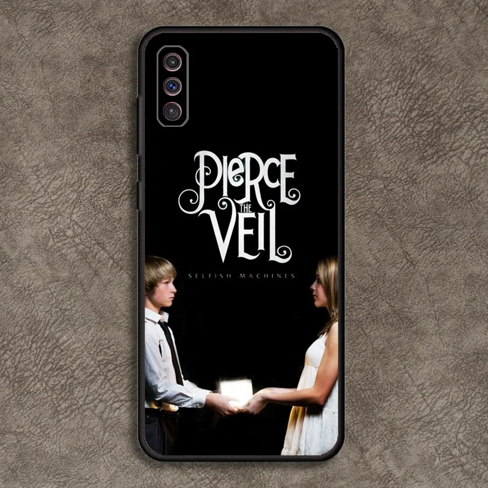 Band P-Pierce The V-Veil Phone Case for SamsungA 91,80,73,72,71,70,53,52,51,42,41,40,32,31,30,22,21,20,13 S 4 5G Soft Black Case