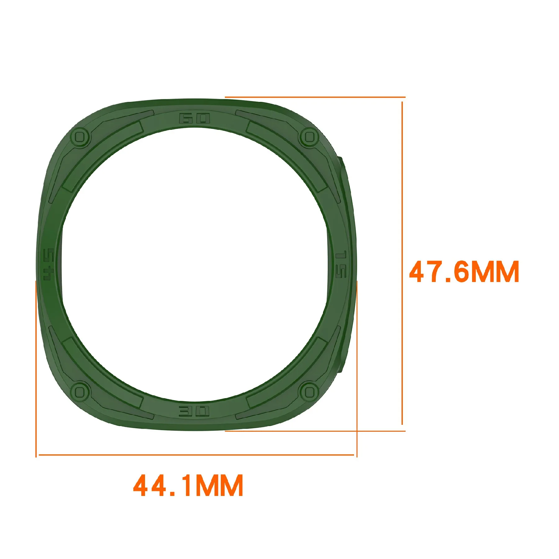 สําหรับ Samsung Galaxy Watch8 44 มม. เคสนาฬิกา TPU แบบนุ่มกรอบกันชนกันกระแทกกลวง - สีขาว