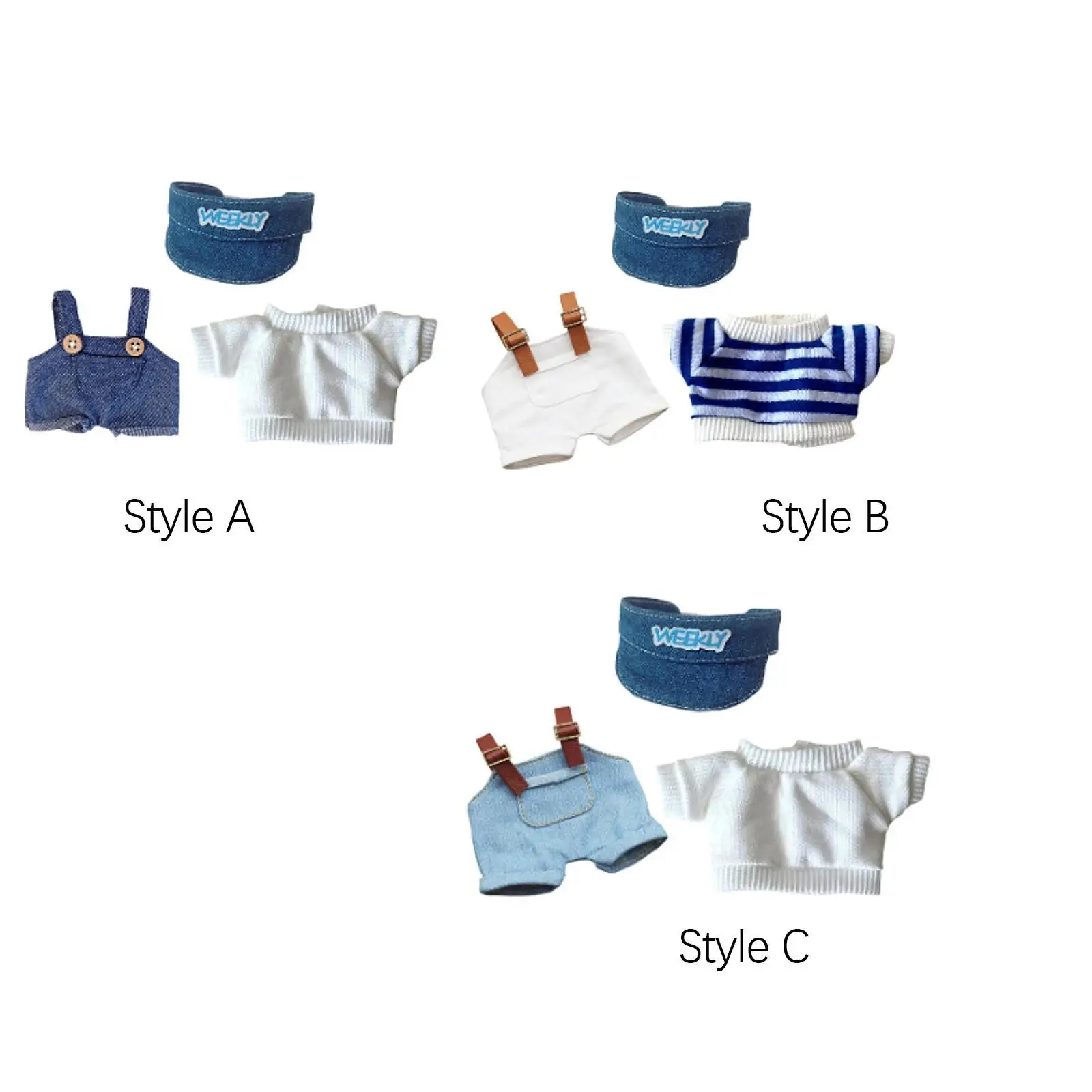 ตุ๊กตาเสื้อผ้าตุ๊กตาสําหรับ 15 ซม.17 ซม.ตุ๊กตาแต่งตัว DIY Soft Photo Props Pretend Play สาวของขวัญตุ๊กตาเสื้อผ้าสําหรับจี้ตุ๊กตาเด็ก