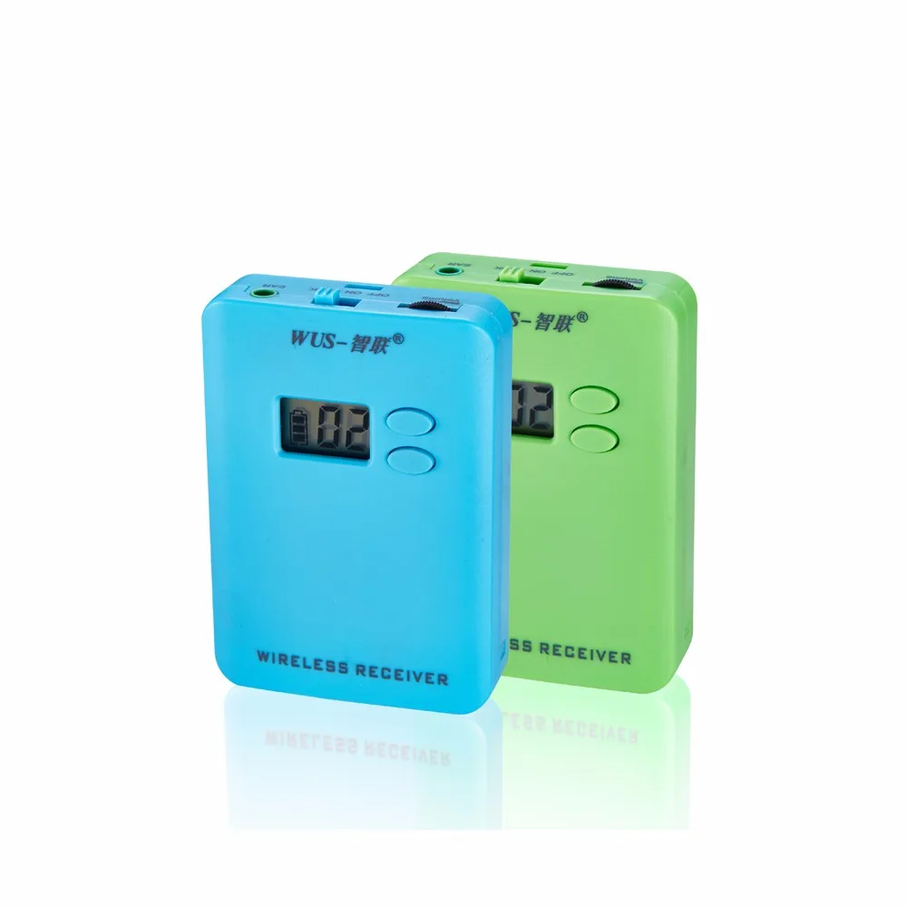 china supplier wireless audio system 2 transmitter + 40 receiver for small group tourist guider