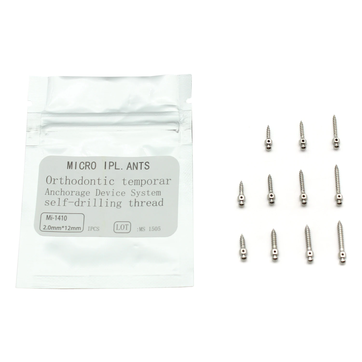 Mini tournevis pour implant orthodontique dentaire, poignée de micro tournevis, outils d'implant en titane, enveloppés en métal, outils de dentiste, 1PC