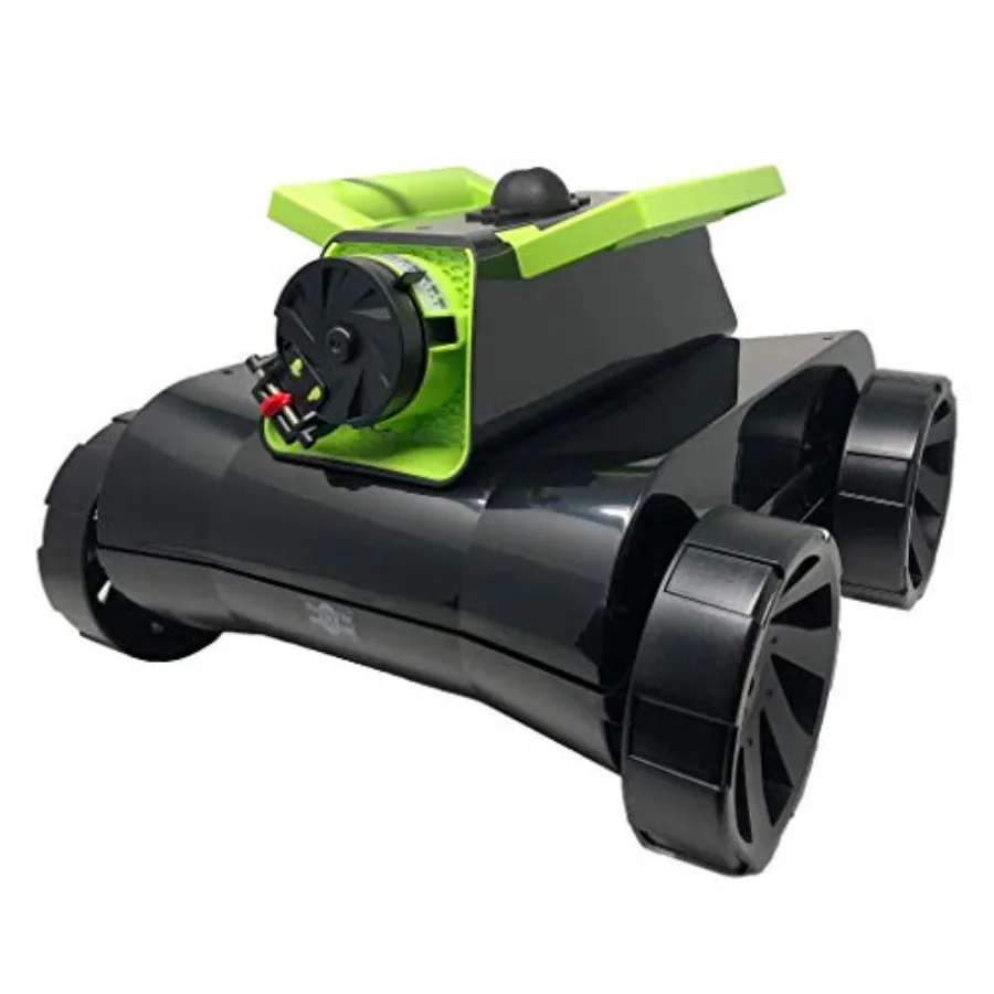 

Above Ground Pool Cleaner Green Mamba PVC Body Green Automatic Navigation Dual Brush System