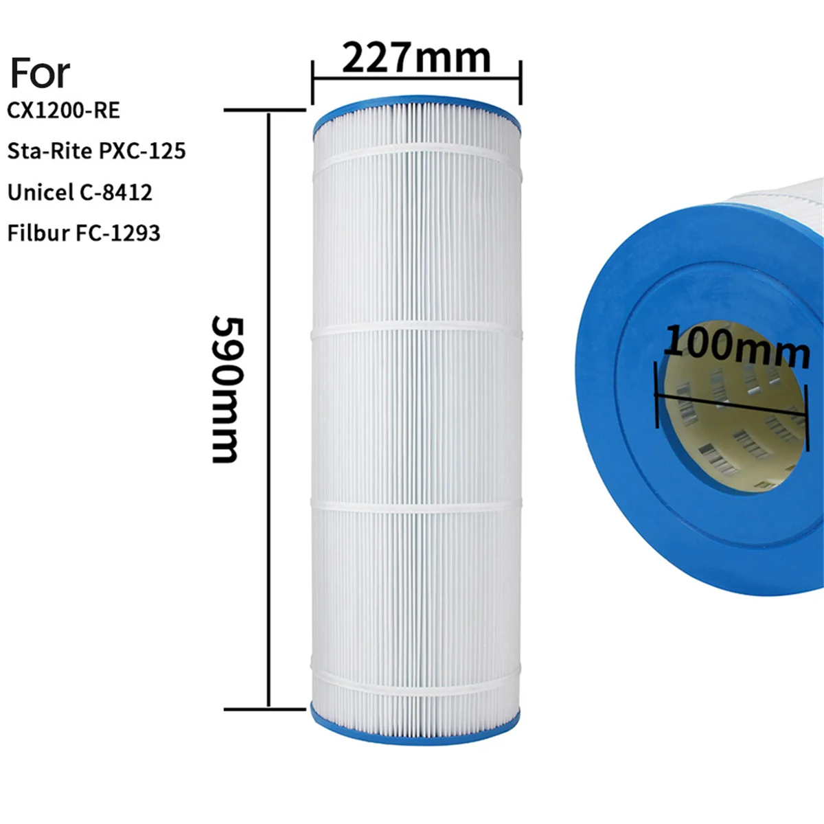 Replacement PA120 Pool Filter for C1200, CX1200RE, C-8412, FC-1293,Sta- PXC-125