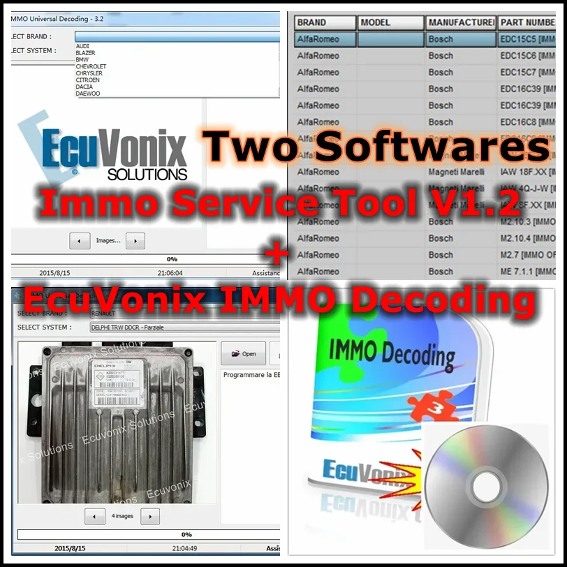 

2025 Hot Sale Edc 17 IMMO SERVICE TOOL V1.2 PIN Code+IMMO Universal EcuVonix Decoding V3.2 with Free Keygen Support Win7