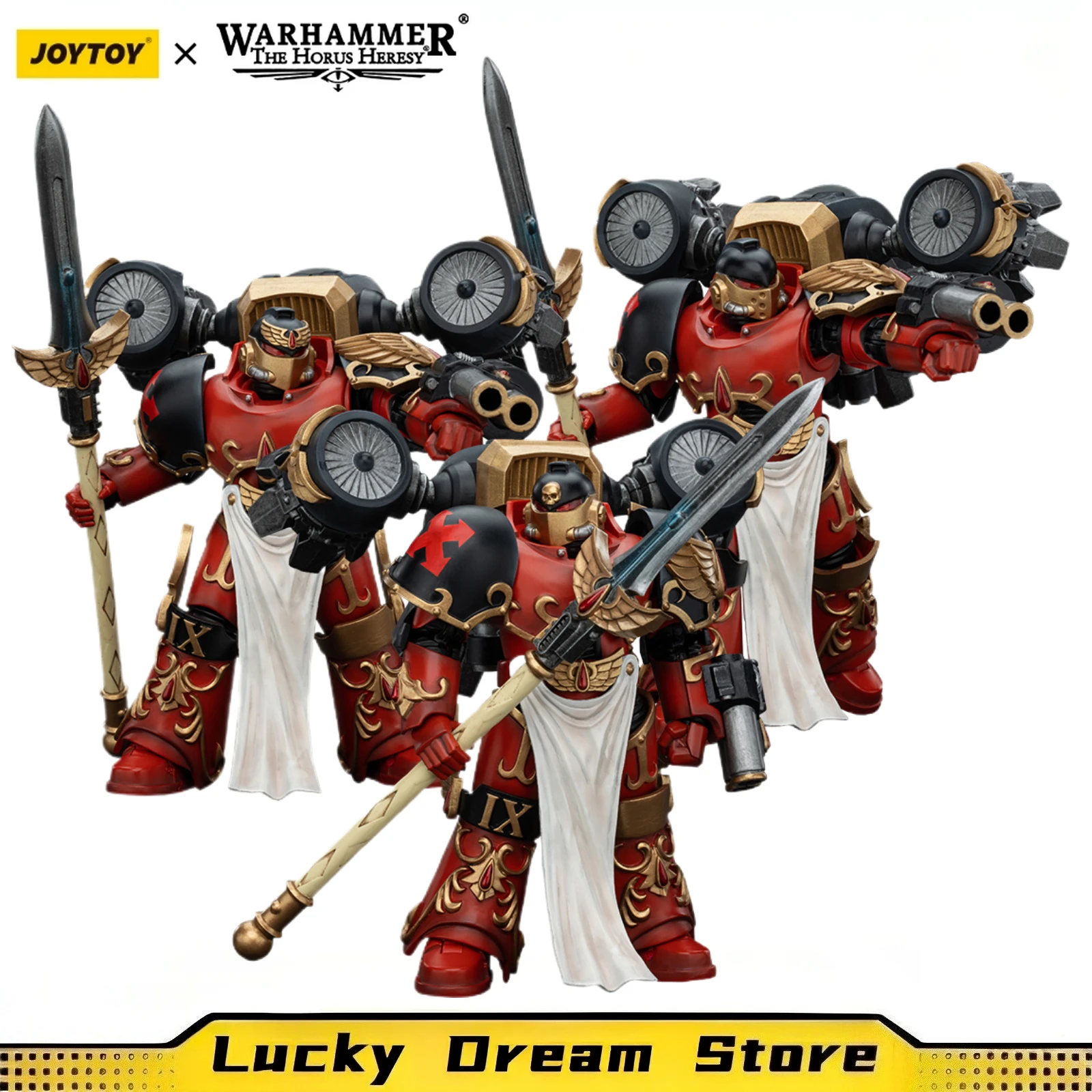 【JOYTOY】1/18 figura de acción Warhammer 40K The Horus Heresy Blood Angels Dawnbreaker Cohort Dawnbreaker campeón modelo de juguete