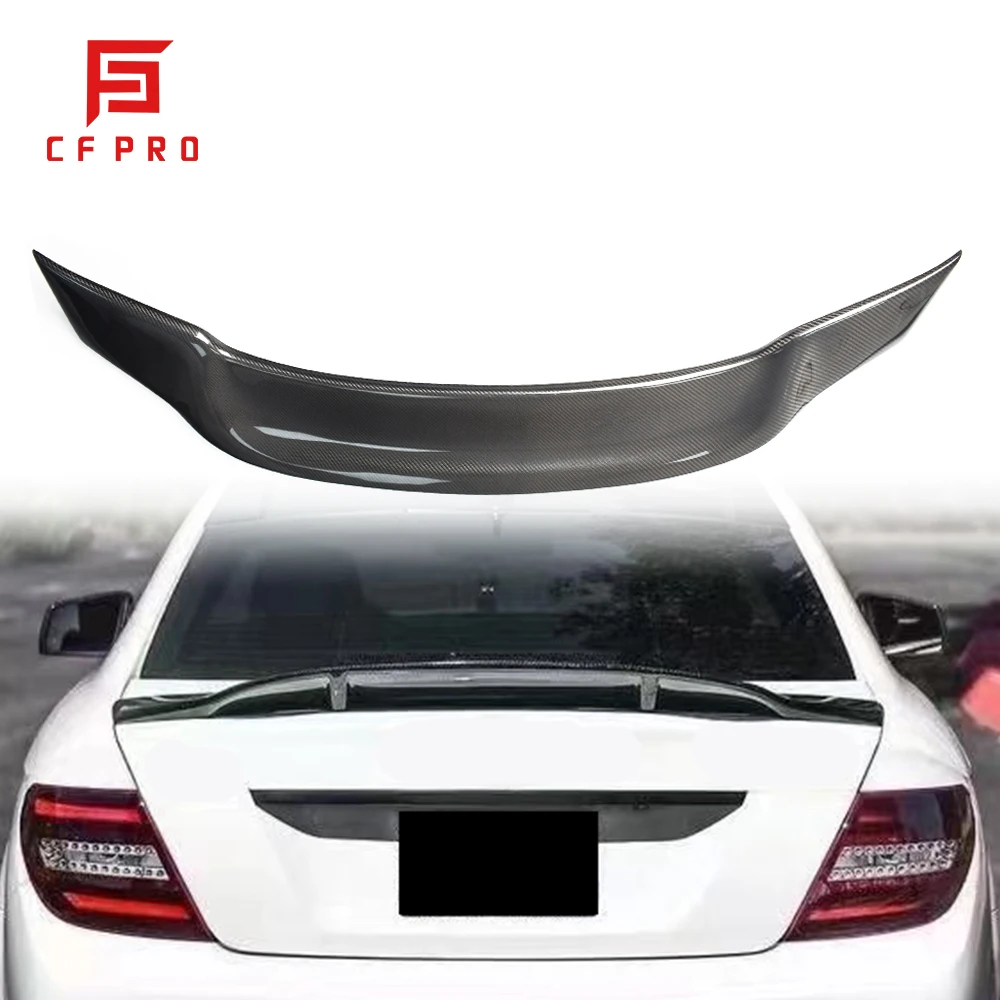 

Carbon Fiber R Style Spoilers Trunk Tail Wings For Mercedes Benz C Class C63 W204 Coupe 4 Doors