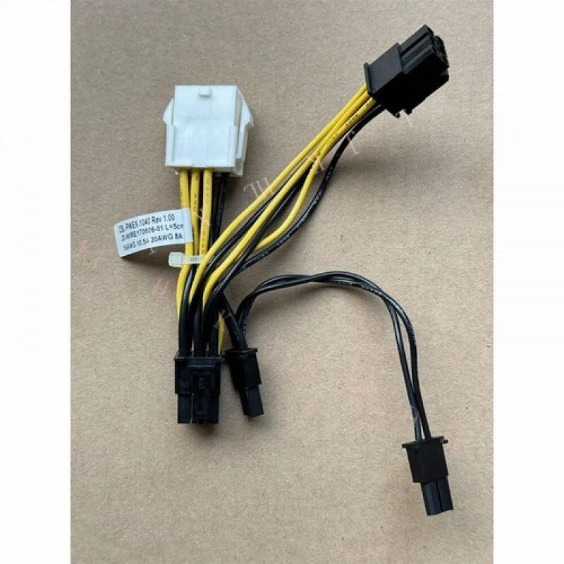 N  For Supermicro CBL-PWEX-1040 5cm 8 Pin to 2*6+2 Pin GPU Power Cable