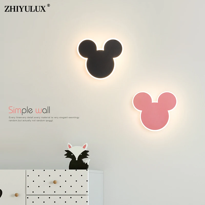 

Simple Cute New Modern LED Wall Lamps Living Study Child Room Baby Bedroom Bedside Aisle Corridor Stairs Indoor Lights Lighting