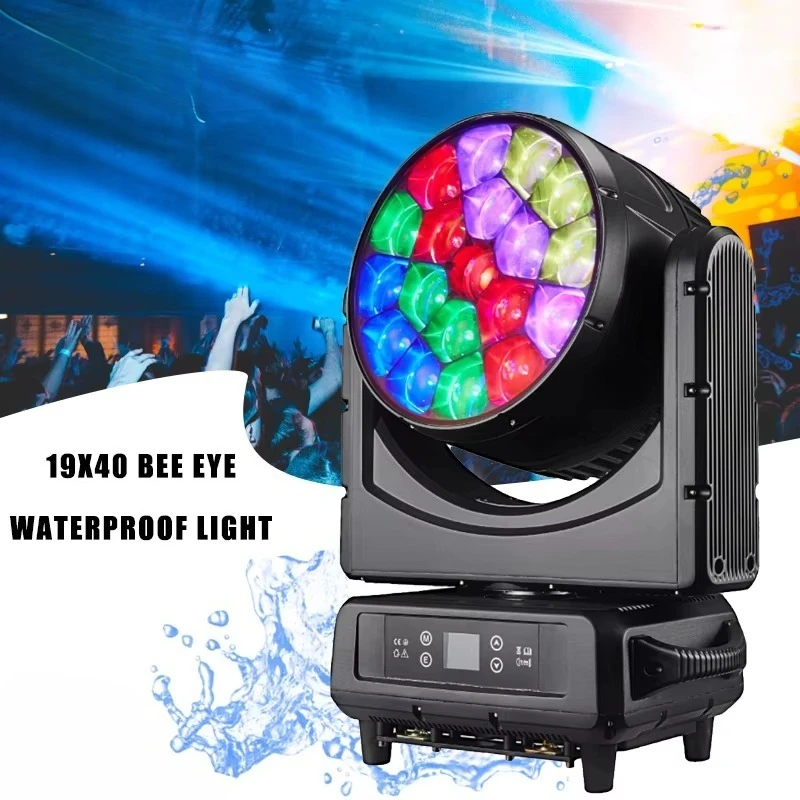 IP65 Waterproof RGBW 19x40W Bee Eye Mobile Headlight 19x40w Light Emitting Diode