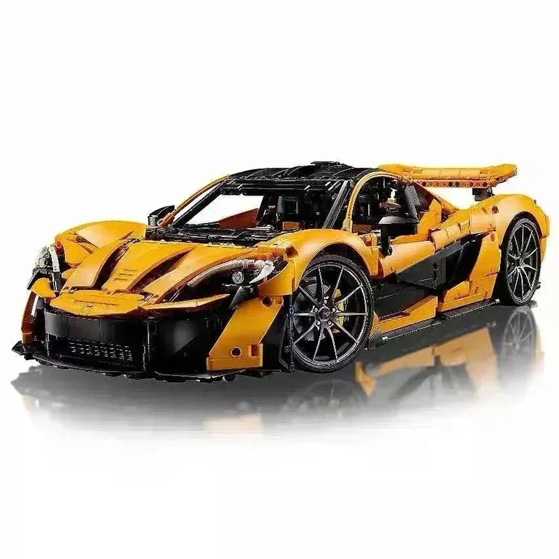 

1:8 3893Pcs Technical Mechanical Group P1 Super Racing Car Home Decoration Assembly Model 42172 Toys For Children Christmas Gift