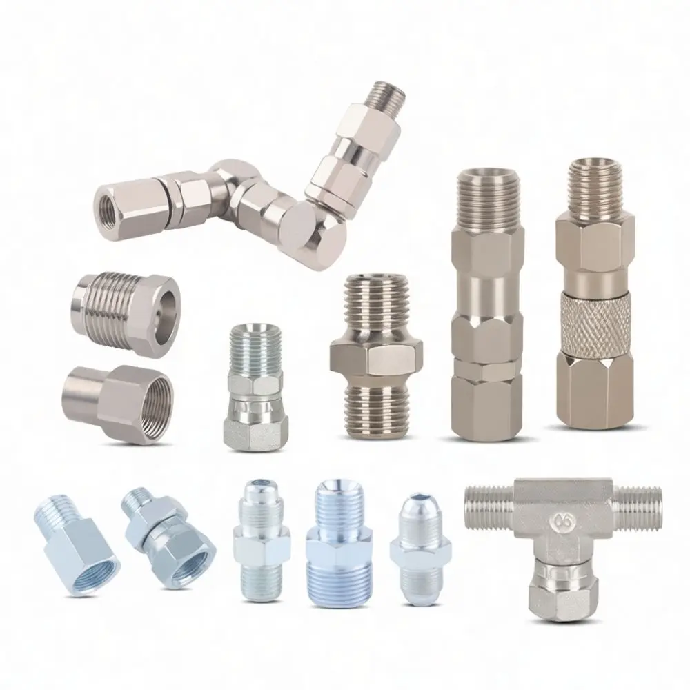 Airless Paint Sprayer Fittings Kit Hose Swivel Joint Connector Pressure Gauge Spray Adapter High Pressure Pipe Connector