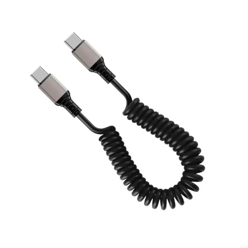 

Весенняя спиральная USB -USB C Зарядка кабеля 6A. Быстрая зарядка