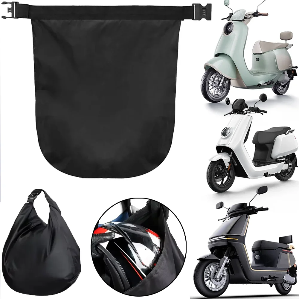 

Motorcycle Helmet Anti-theft Storage Bag Lightweight Waterproof Portable Black Travel Hanging Bags Motorbike Accessories