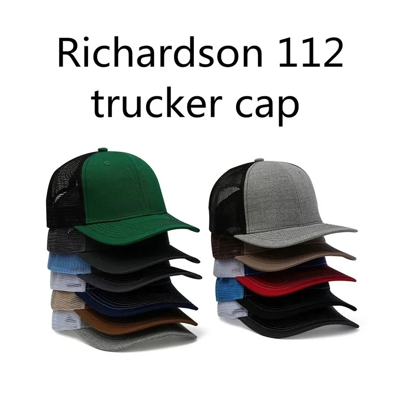 DIY LOGO EMBROIDERY SPORTS BASEBALL CAP RICHARDSON 112 RUCKER HAT MEN WOMEN CASUAL CUSTOM MESH SNAPBACK HATS GORROS