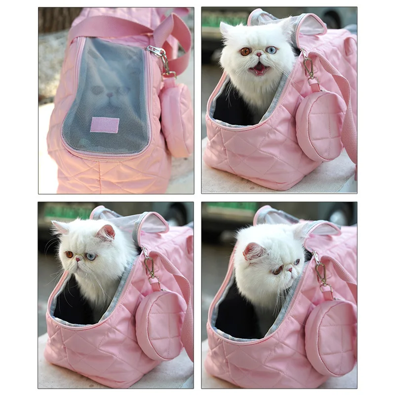 Pet Travel Bag Waterproof Breathable Cat Dog Handbag Shoulder Bags for Small Dogs Cats Puppy Accessories